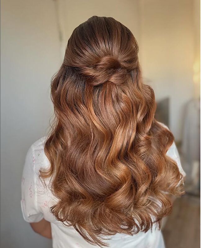 5. Half-Up, Half-Down with Curls