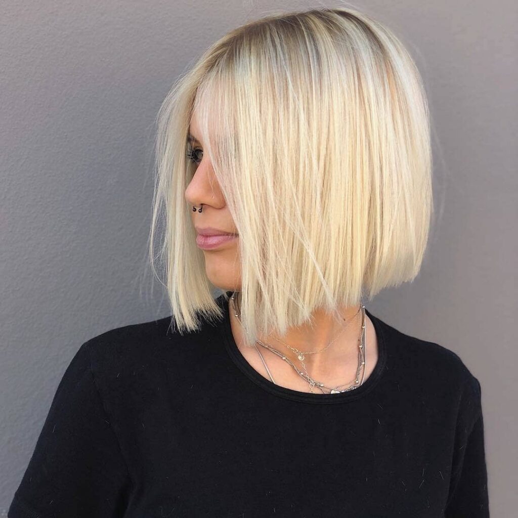 3. Sleek Choppy Bob for Straight Hair