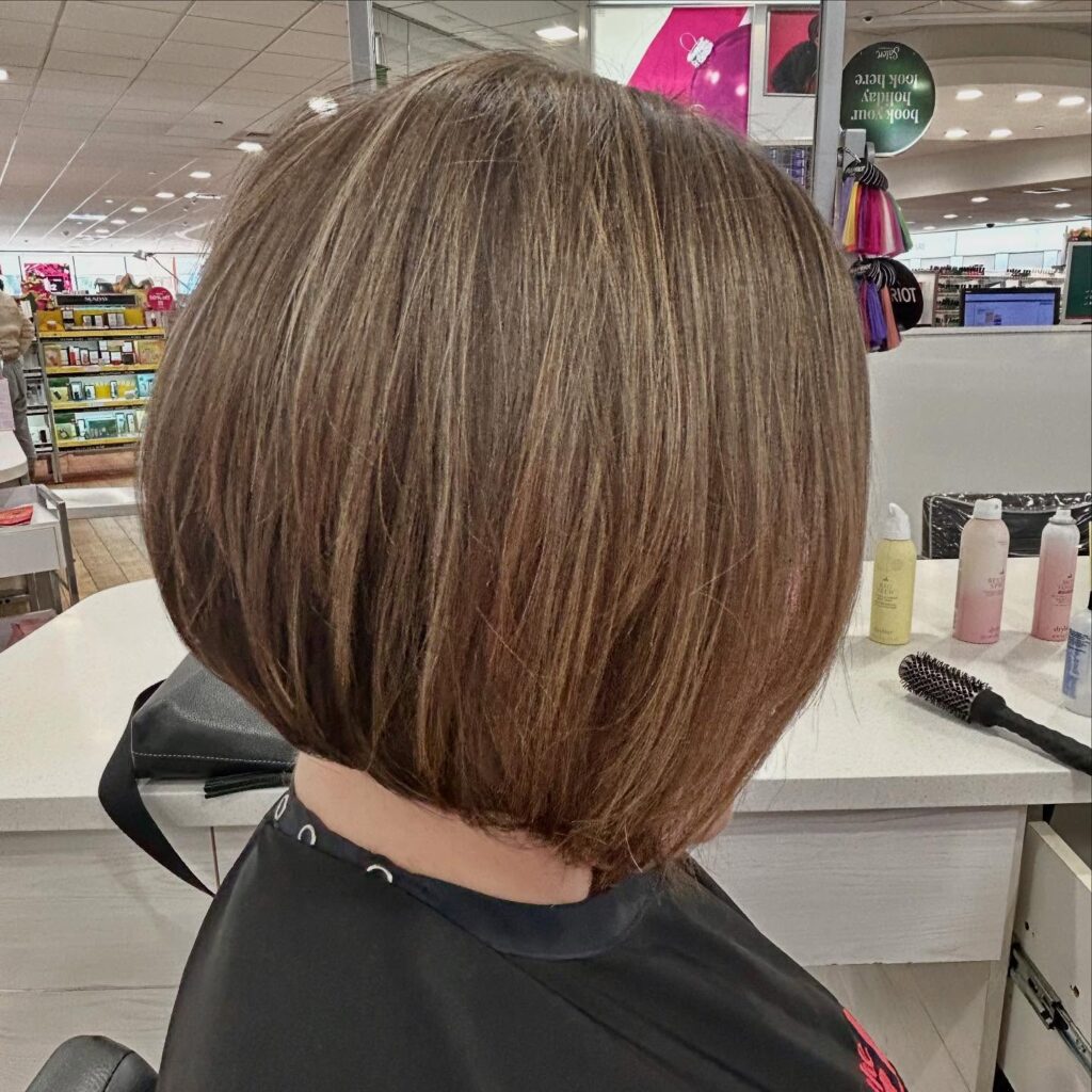 8. Choppy Bob with Highlights