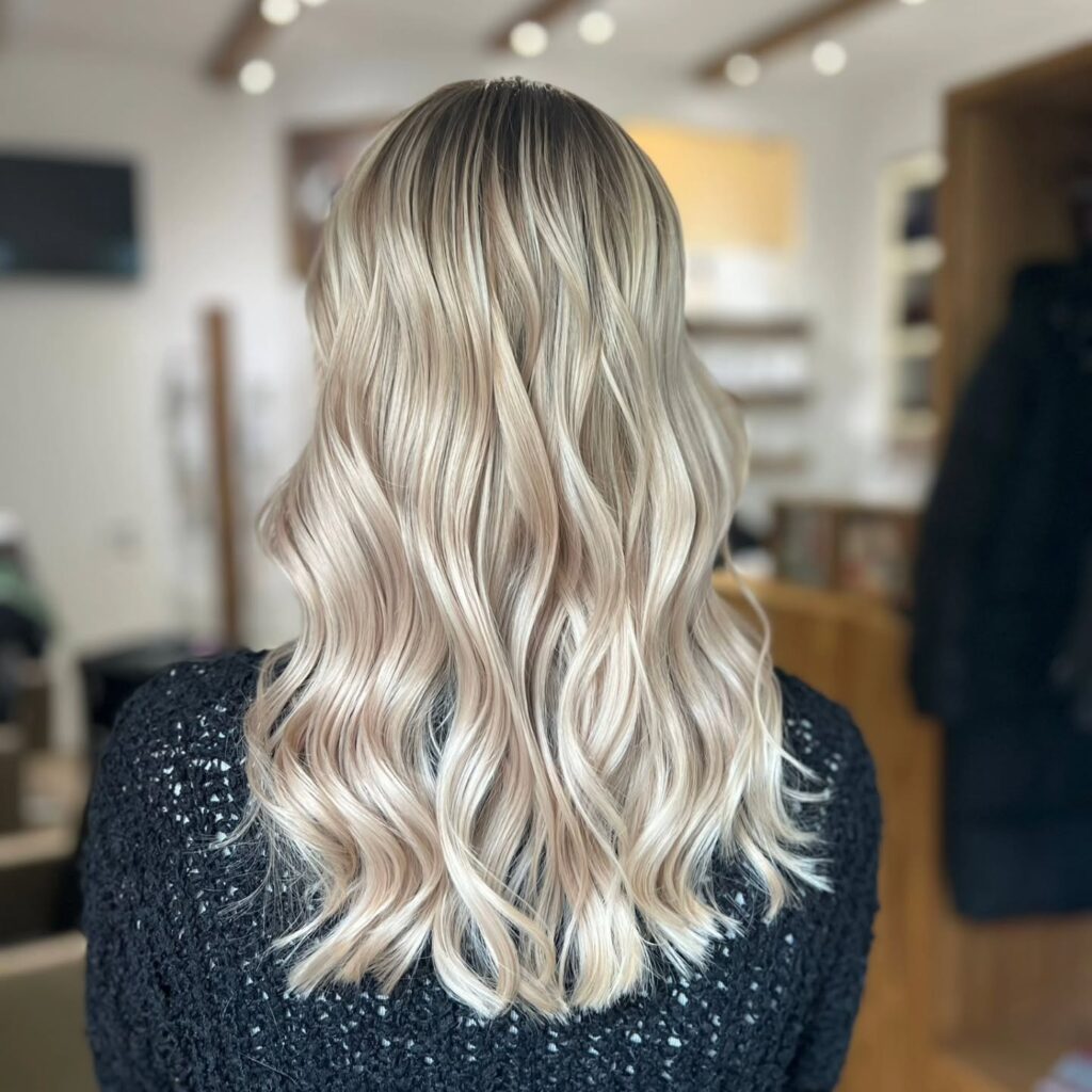 7. Champagne Blonde Balayage