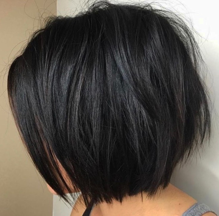 4. Short Choppy Bob with Fringe