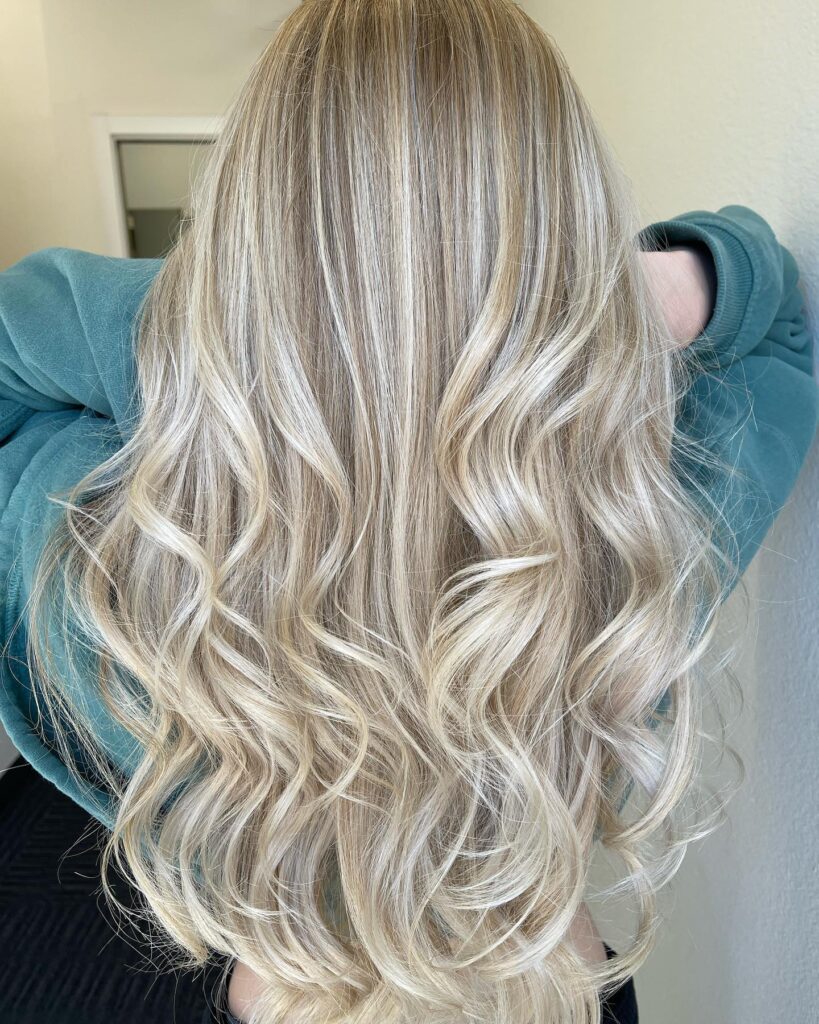 4. Platinum Blonde Balayage