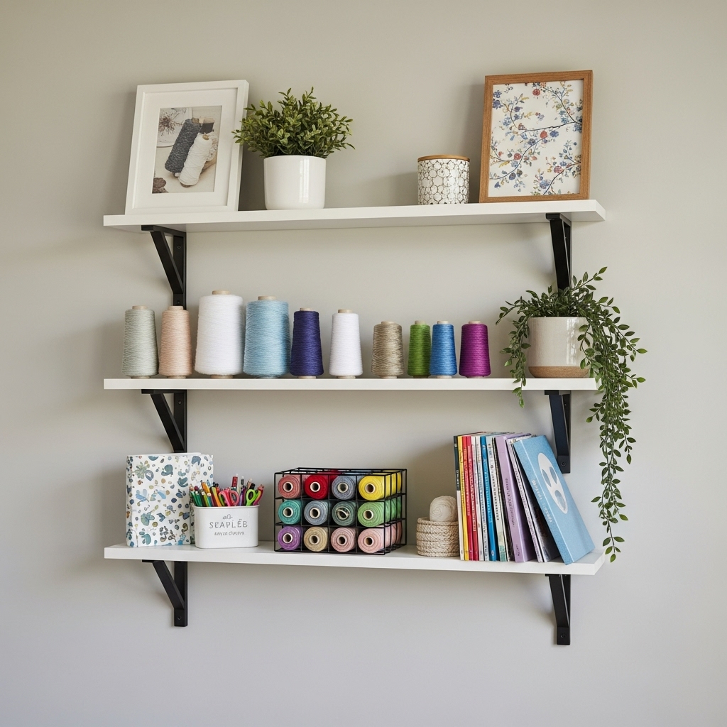 6. Wall-Mounted Shelves