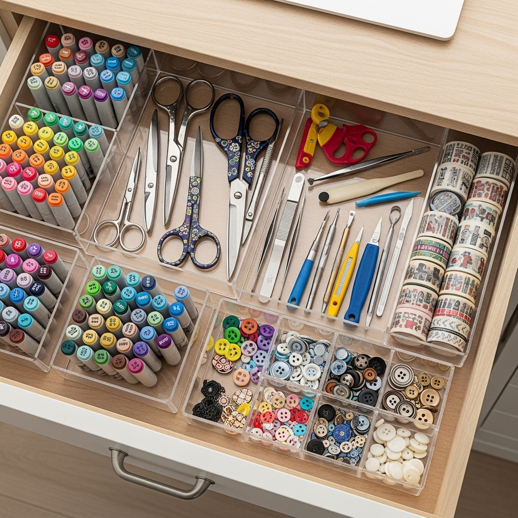 7. Drawer Dividers for Craft Desks