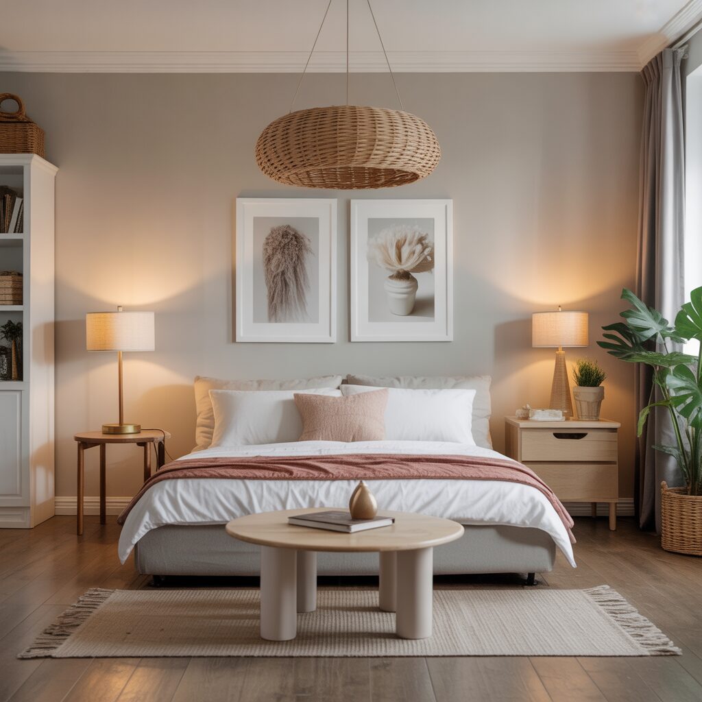 6. Masculine Wooden Accents