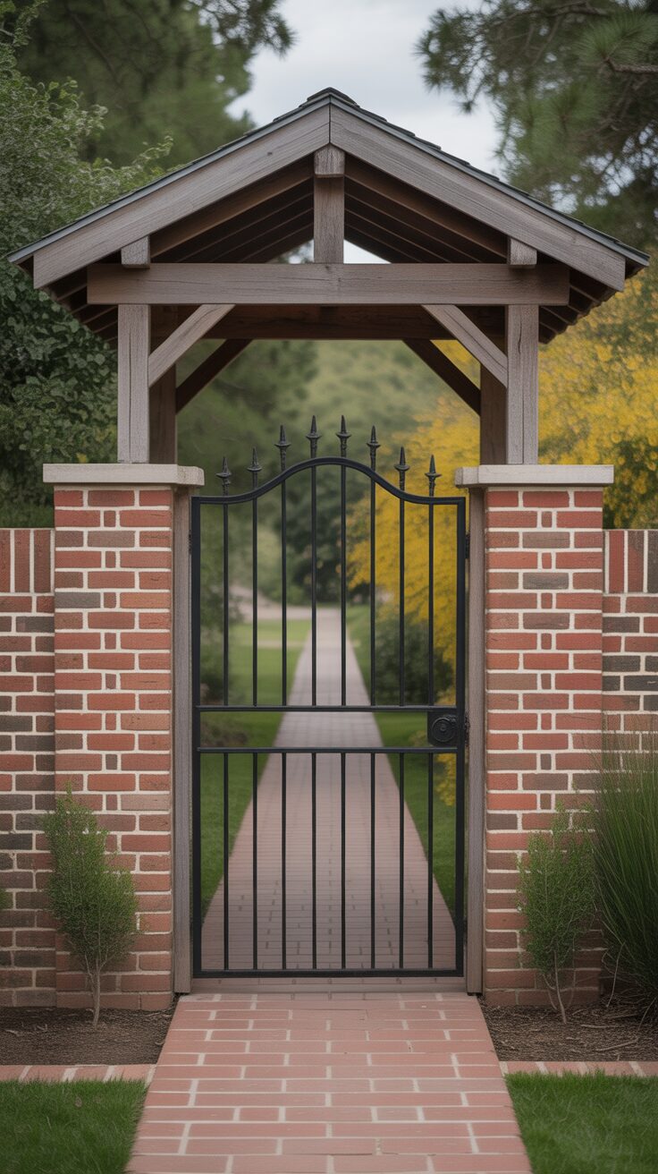 19 Inspiring Entrance Farmhouse Gate Ideas That Make Stunning First Impressions