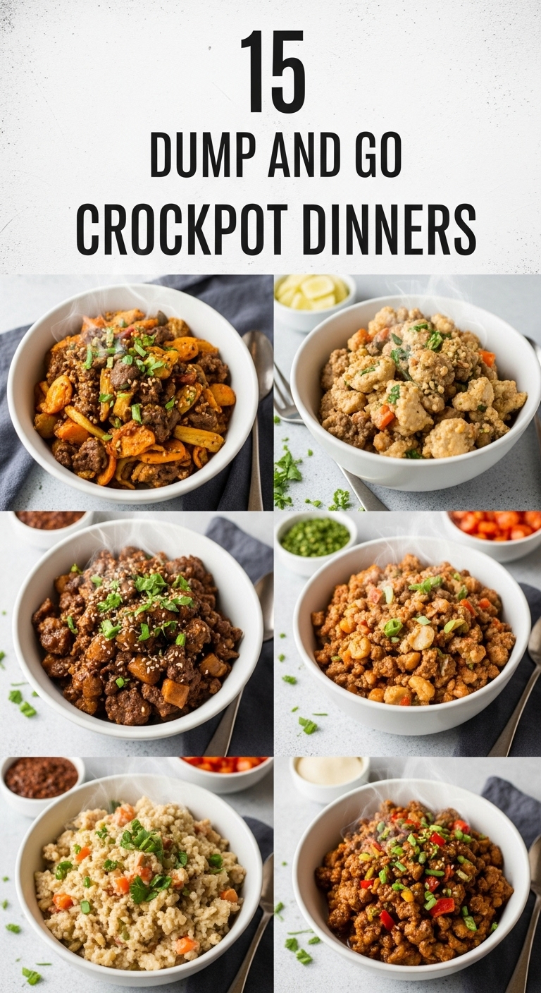 15 Dump and Go Crockpot Dinners Recipe: Easy Slow Cooker Meals