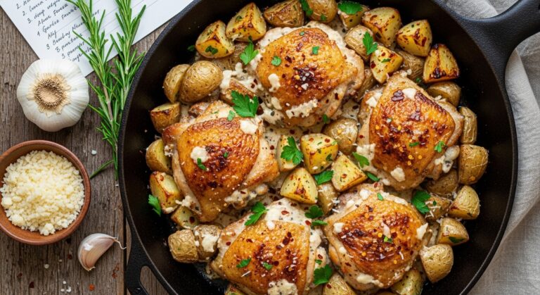 Garlic Parmesan Chicken and Potatoes: A Comfort Food Favorite